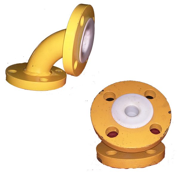 PTFE LINED CARBON STEEL / STAINLESS STEEL 90⁰ & 45⁰ PIPE ELBOWS